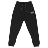 Embroidered Adro Funk Stacked Plain Joggers